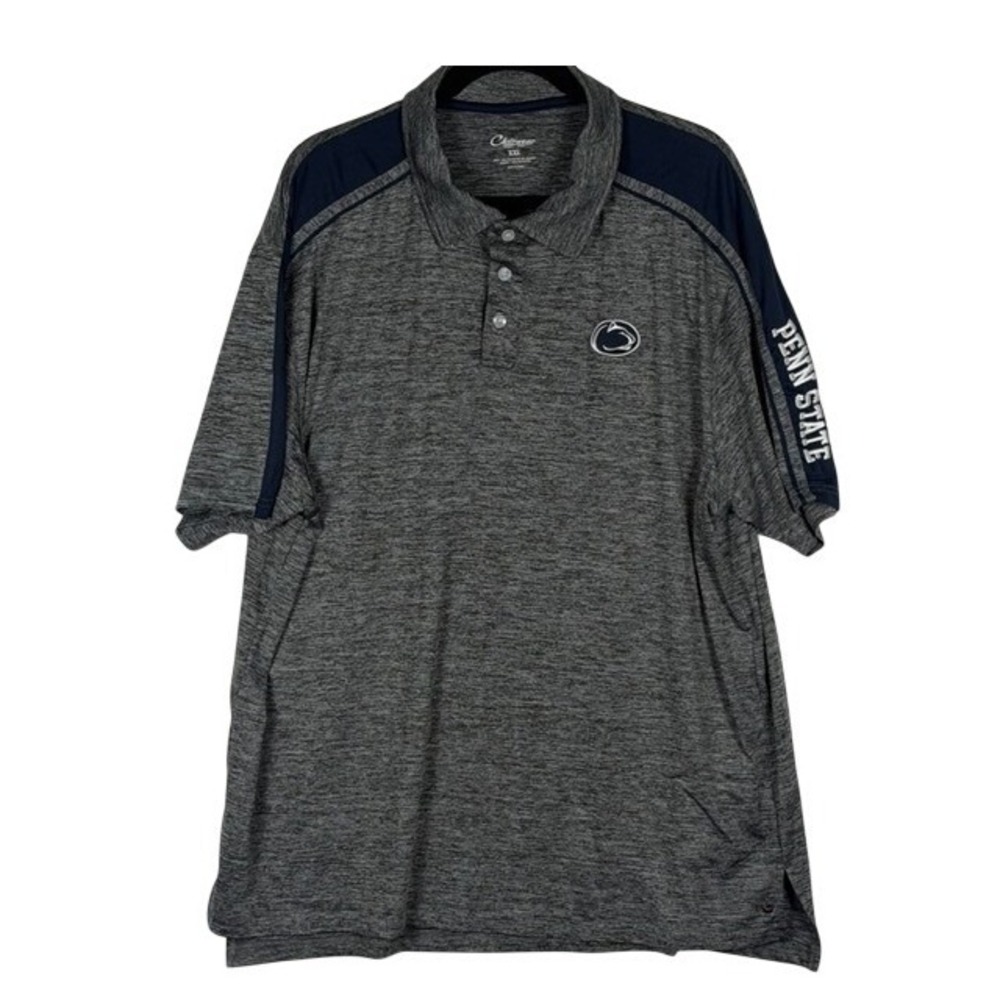 Chiliwear Penn State Nittany Lions Polo Shirt Mens XXL Grey Heather Performance